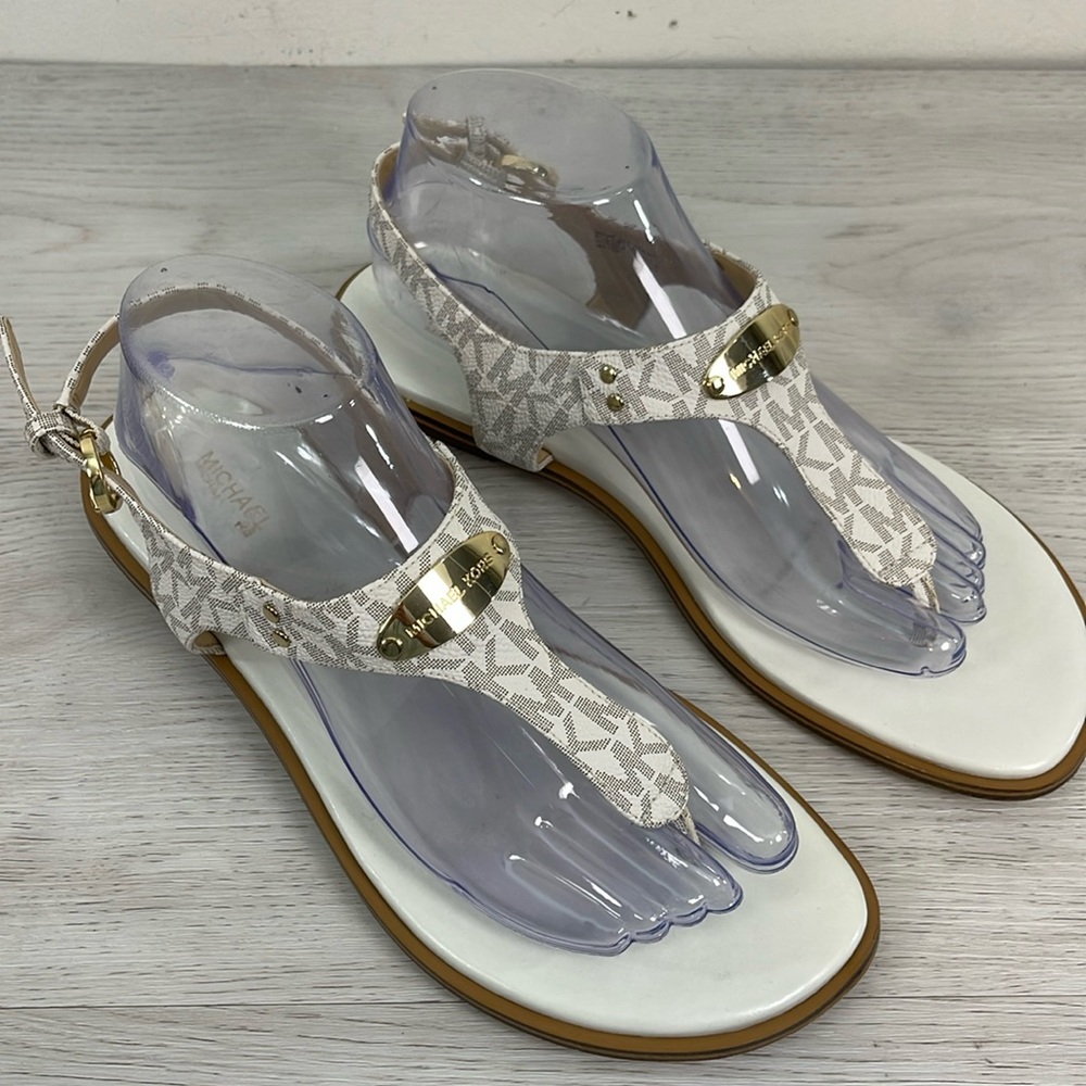 Michael Kors Plate Thong Sandals